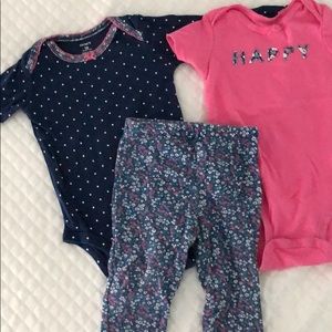 Baby girl three piece outfit